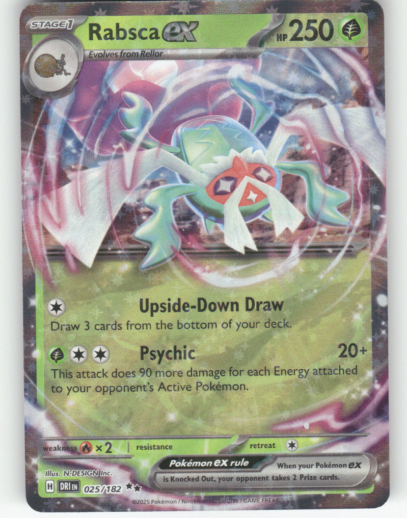 Rabsca ex Holo Double Rare SV10: Destined Rivals 025/182 NM