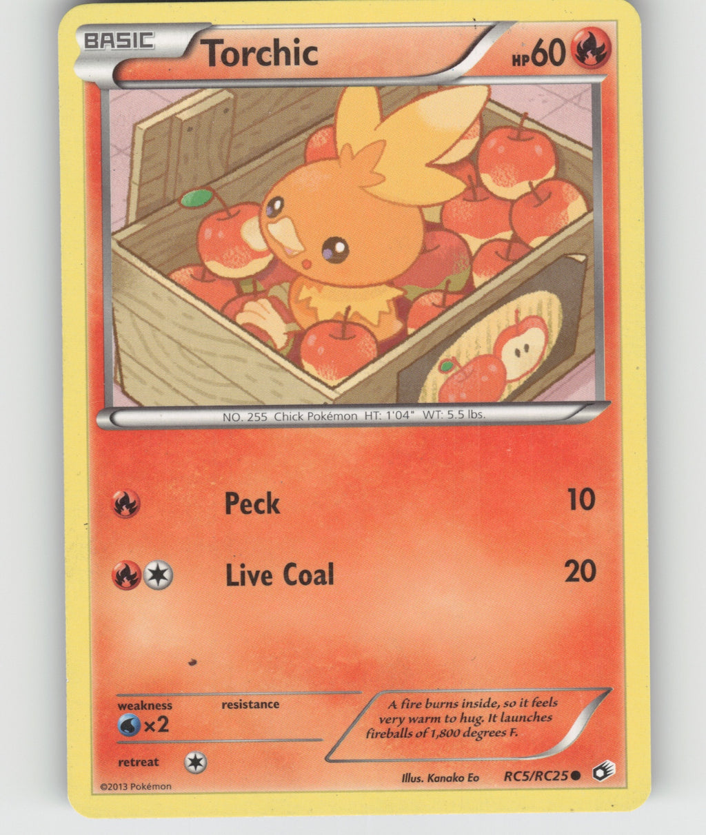 Torchic Holo Common Legendary Treasures: Radiant Collection RC5/RC25 NM