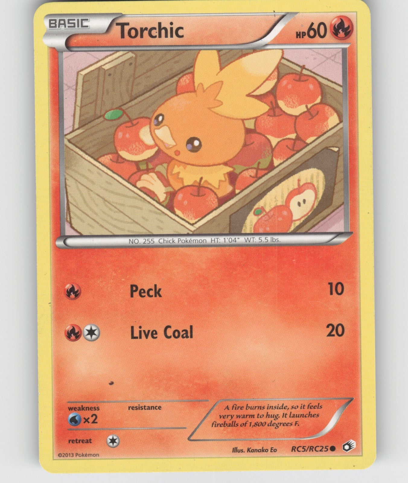 Torchic Holo Common Legendary Treasures: Radiant Collection RC5/RC25 NM