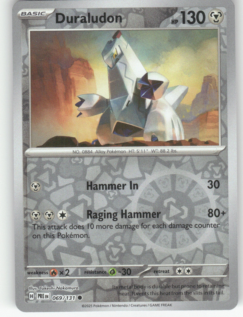 Duraludon Reverse Holo Common SV: Prismatic Evolutions 069/131 NM