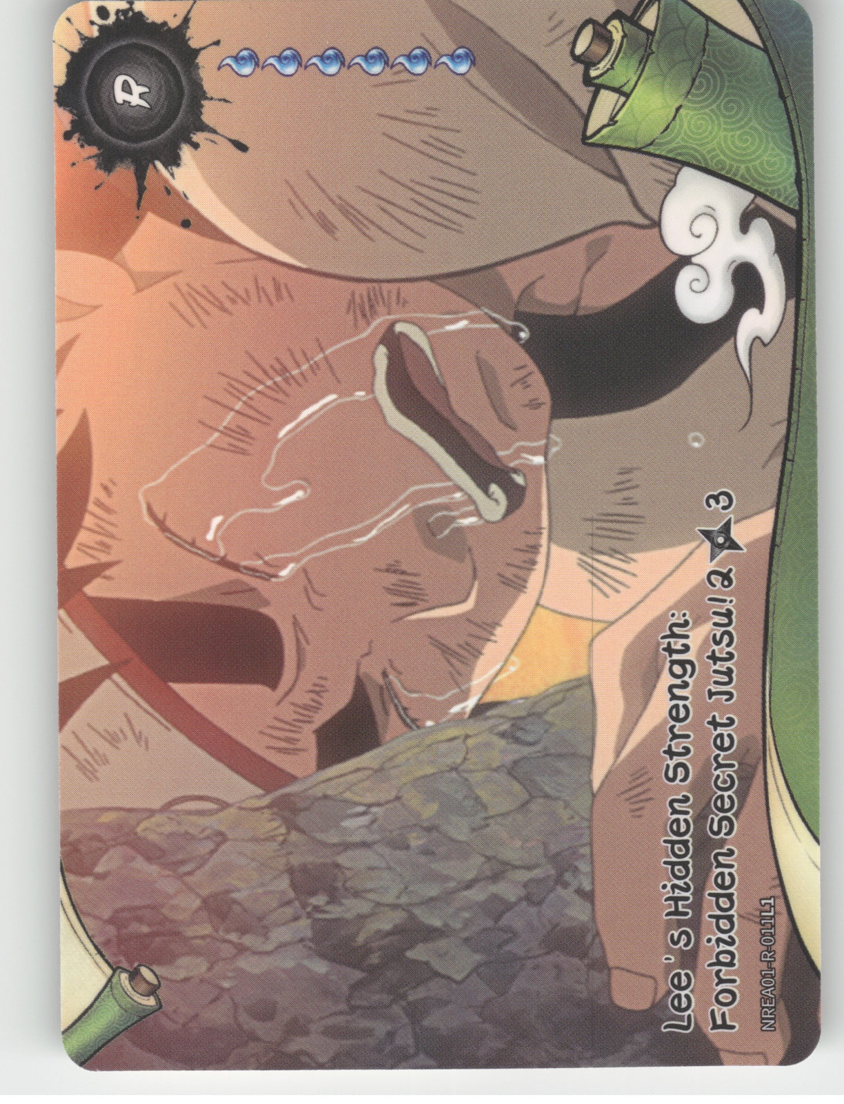 Lee'S Hidden Strength: Forbidden Secret Jutsu!\n2/3 Base R Earth Scroll Series 1 front
