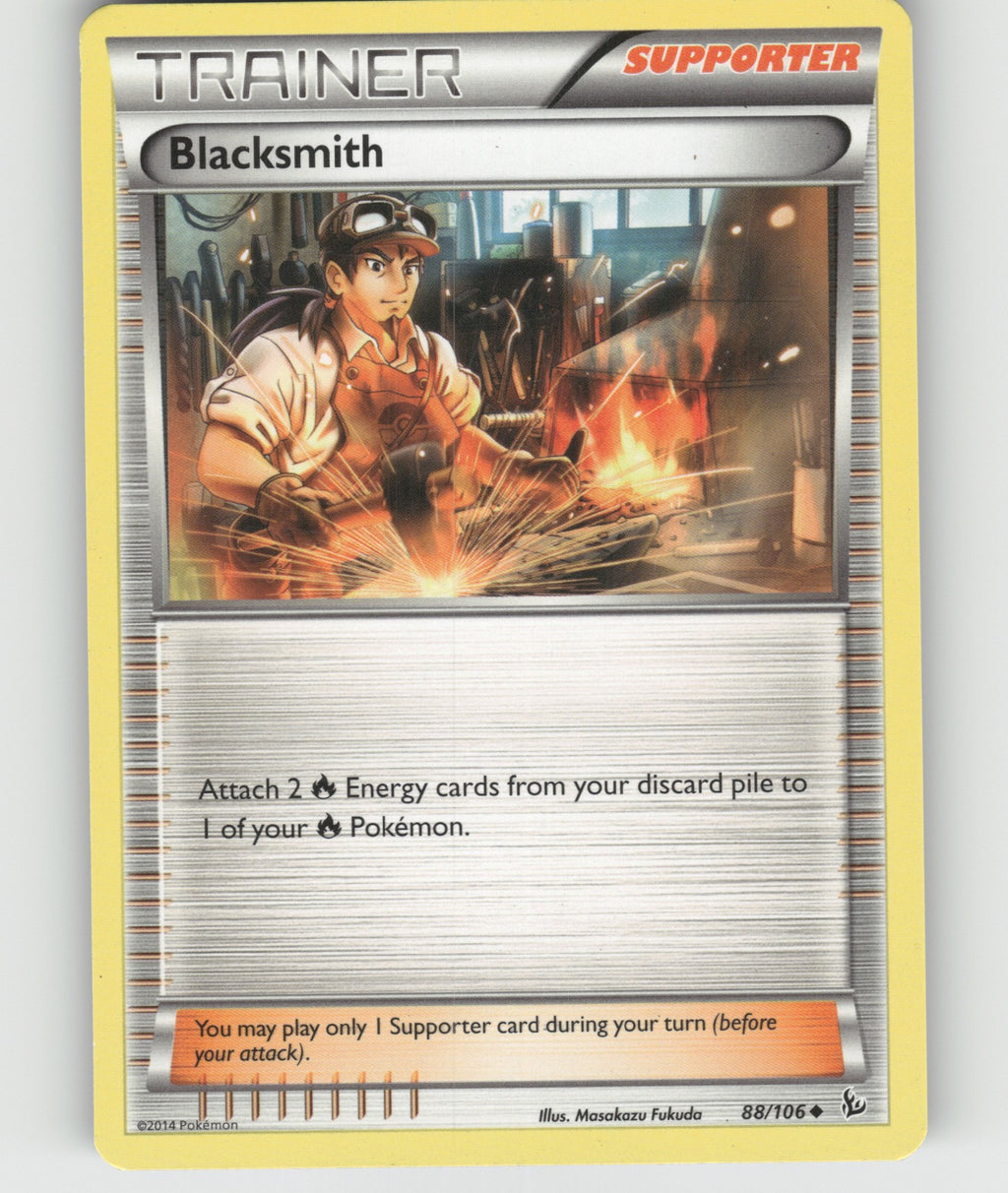 Blacksmith Uncommon XY - Flashfire 88/106 NM