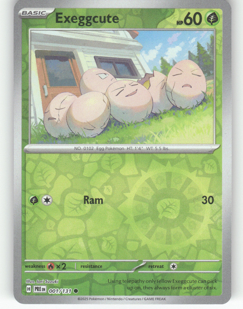 Exeggcute Reverse Holo Common SV: Prismatic Evolutions 001/131 NM