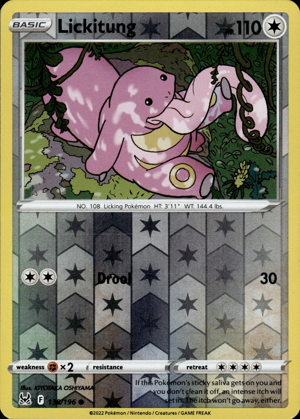 Lickitung Reverse Holo Common SWSH11: Lost Origin 138/196 NM