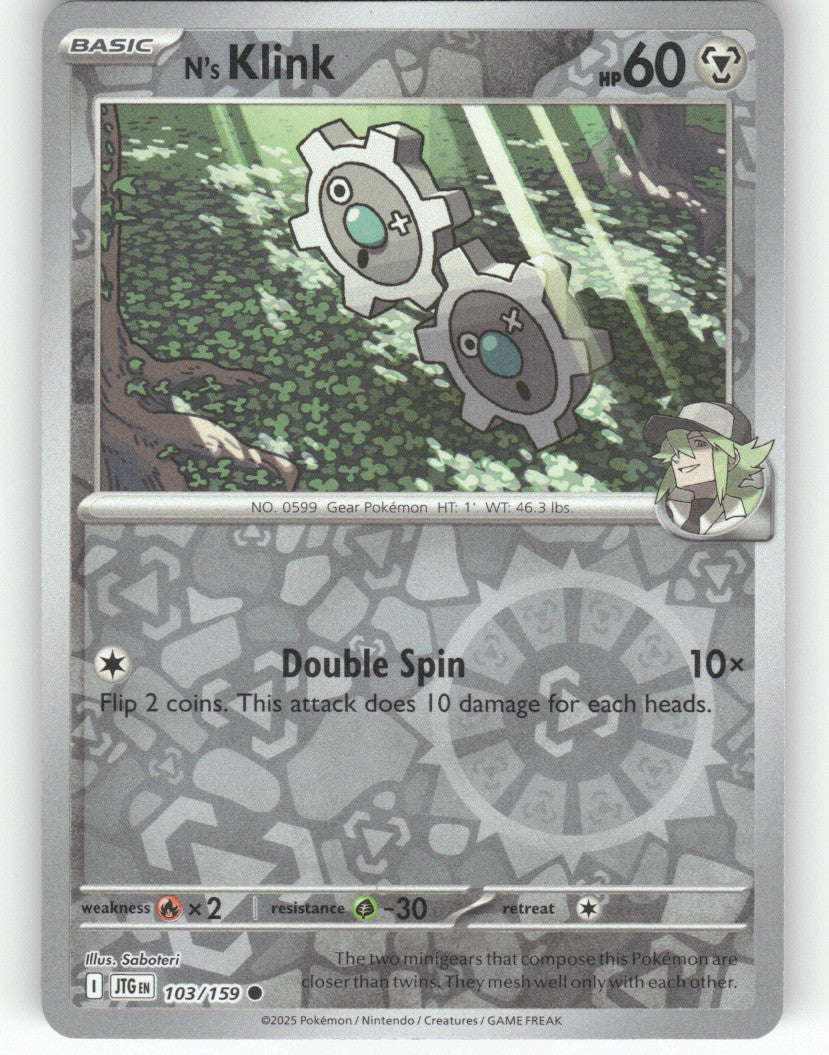 N's Klink Reverse Holo Common SV09: Journey Together 103/159 NM
