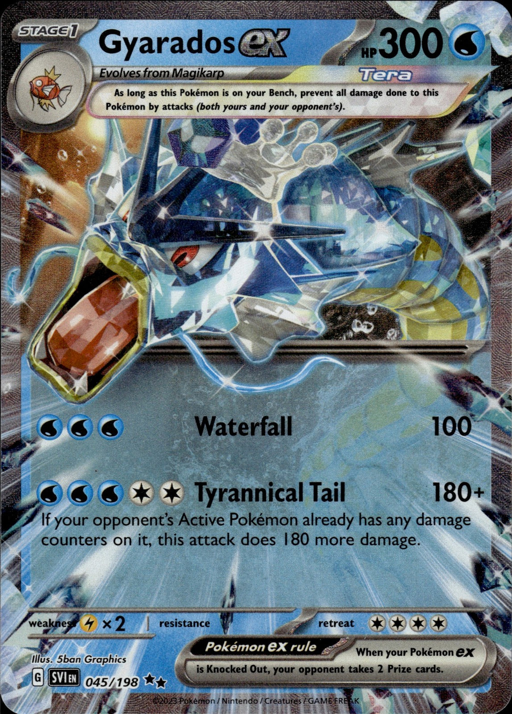 Gyarados ex Holo Double Rare SV01: Scarlet & Violet Base Set 045/198 NM