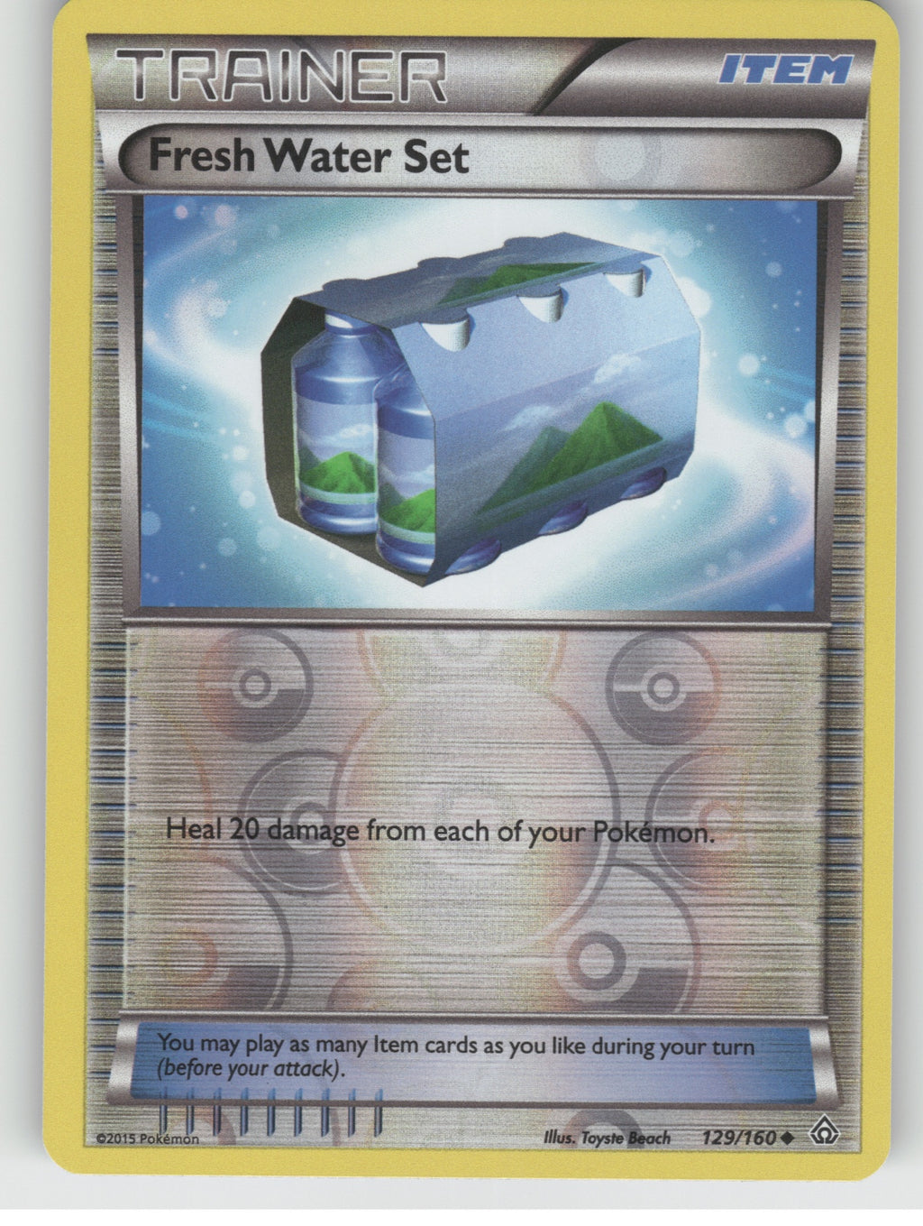 Fresh Water Set Reverse Holo Uncommon XY - Primal Clash 129/160 NM