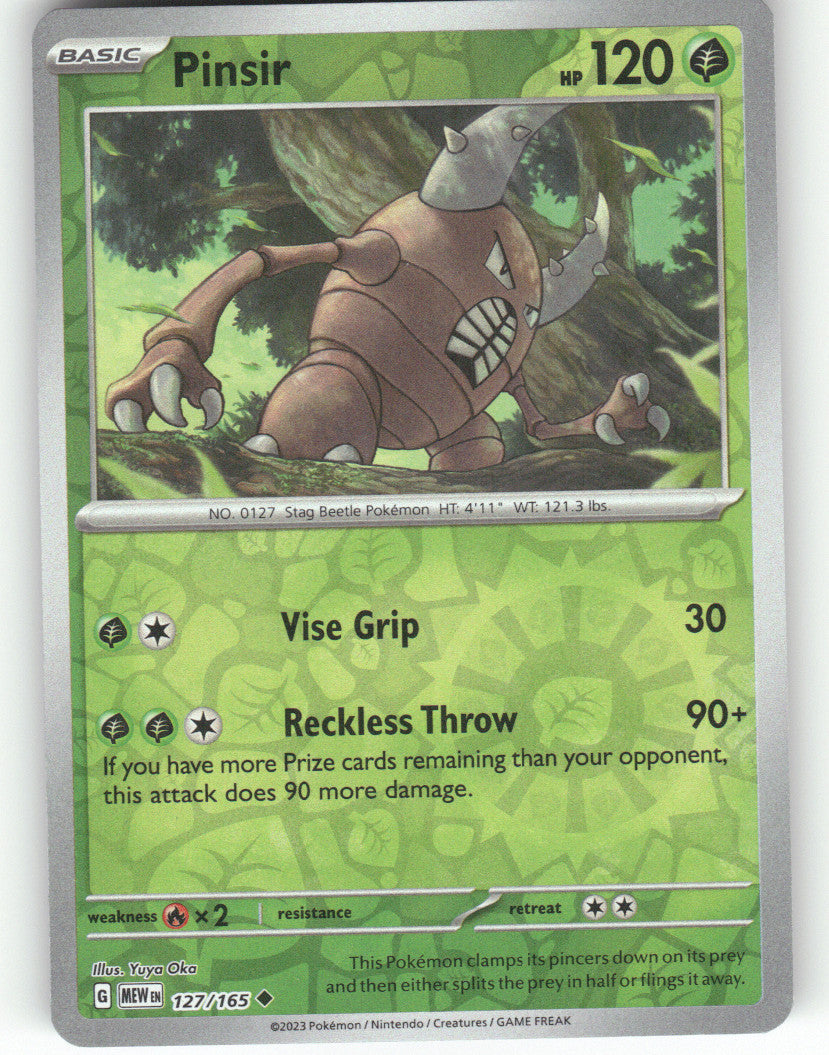 Pinsir Reverse Holo Uncommon SV: Scarlet & Violet 151 127/165 NM