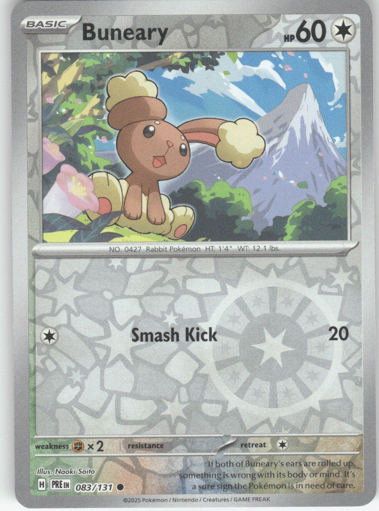 Buneary Reverse Holo Common SV: Prismatic Evolutions 083/131 NM