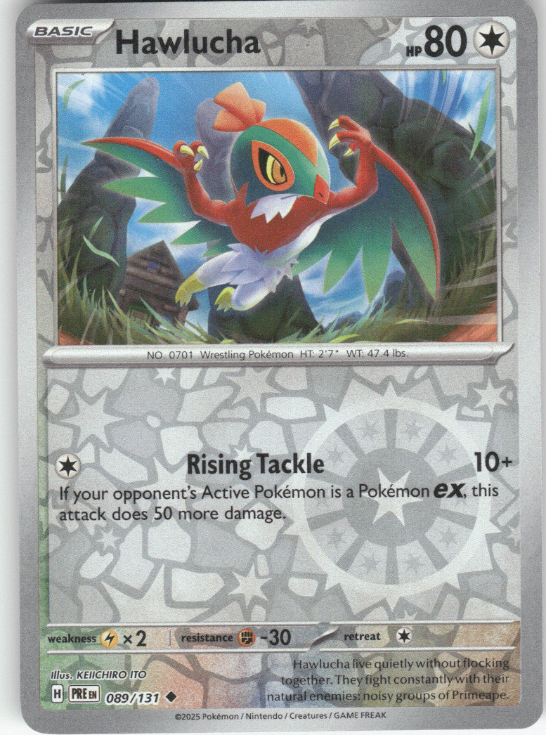 Hawlucha Reverse Holo Uncommon SV: Prismatic Evolutions 089/131 NM
