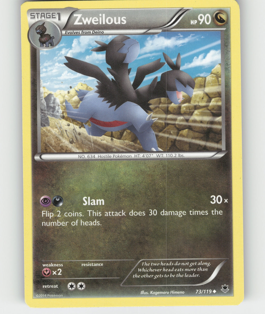 Zweilous Uncommon XY - Phantom Forces 73/119 NM
