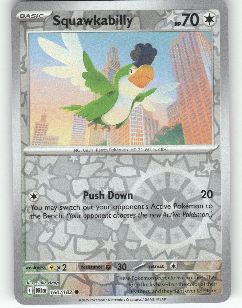 Squawkabilly Reverse Holo Common SV10: Destined Rivals 160/182 NM