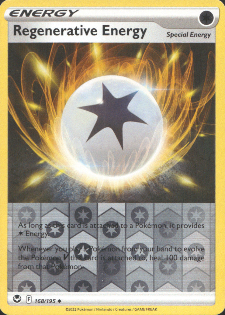 Regenerative Energy Reverse Holo Uncommon SWSH12: Silver Tempest 168/195 NM