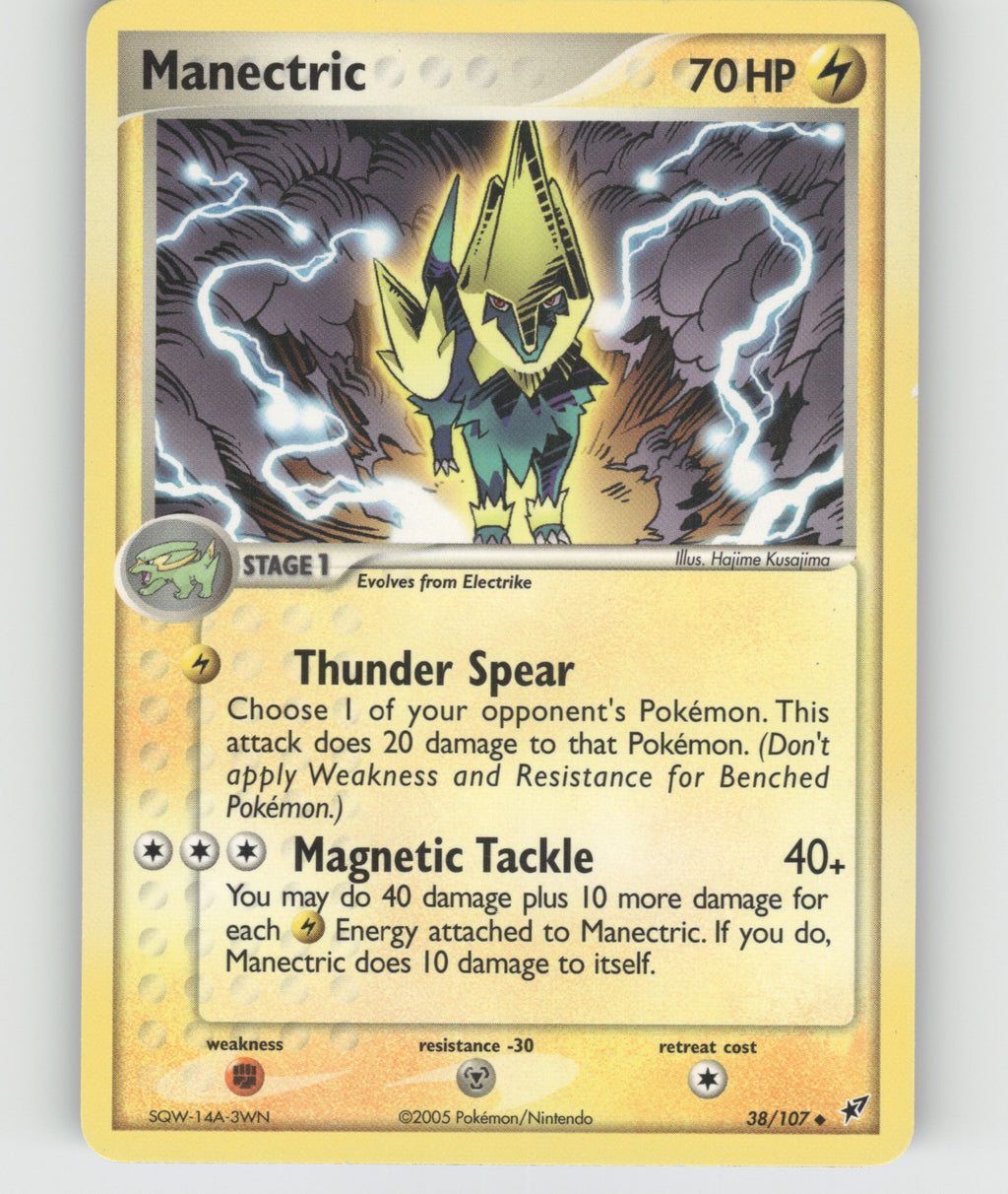 Manectric Uncommon EX Deoxys 38/107 NM