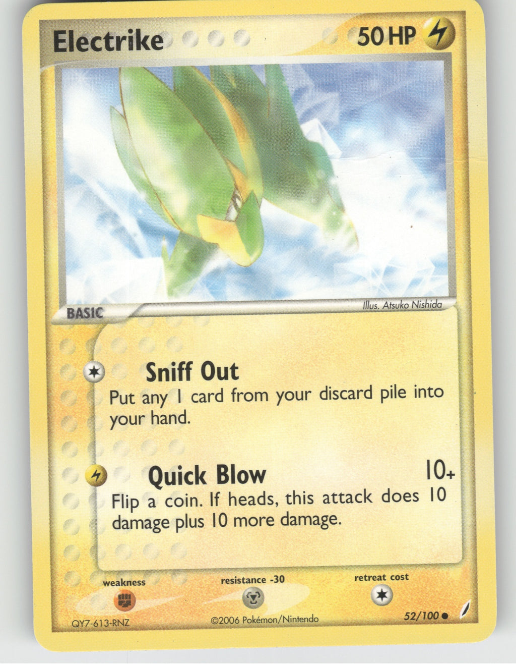 Electrike Common EX Crystal Guardians 52/100 NM