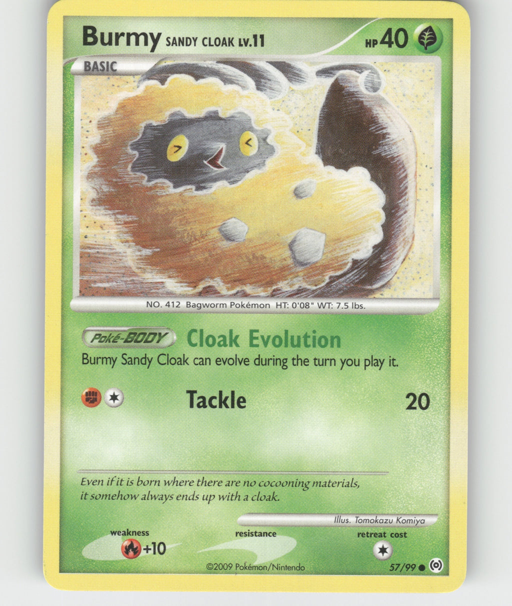 Burmy Sandy Cloak Common Arceus 57/99 NM