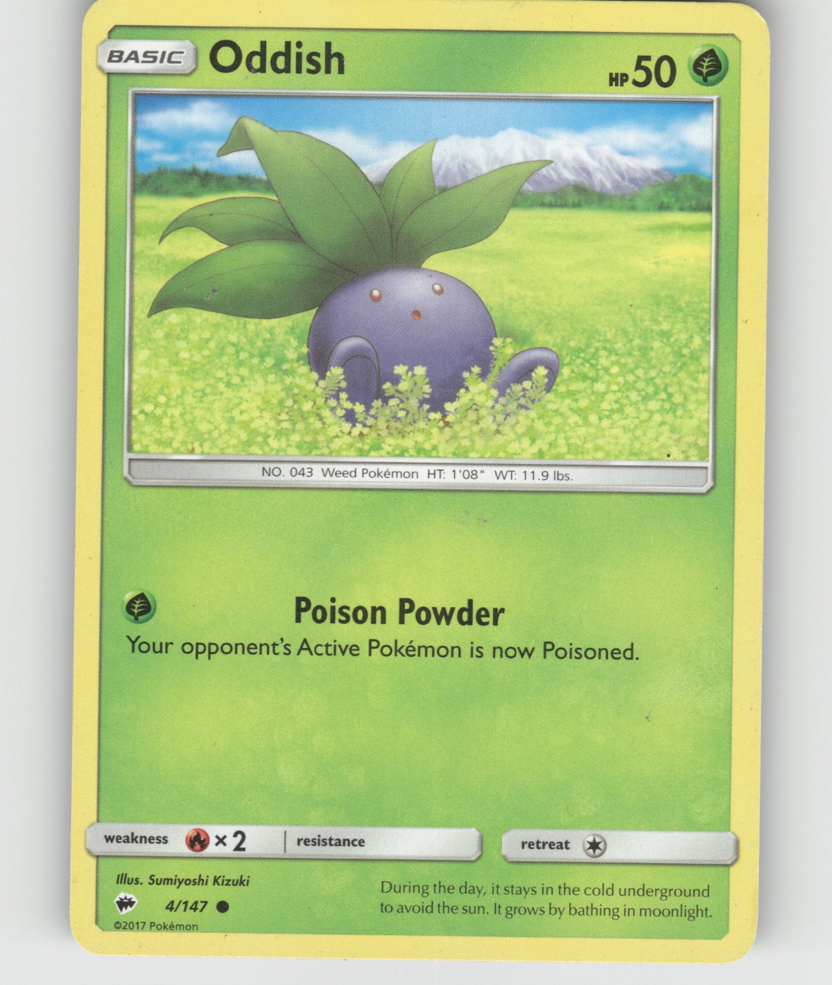 Oddish Common SM - Burning Shadows 4/147 NM