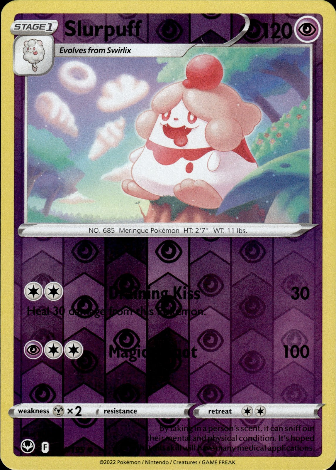 Slurpuff Reverse Holo Uncommon SWSH12: Silver Tempest 084/195 NM