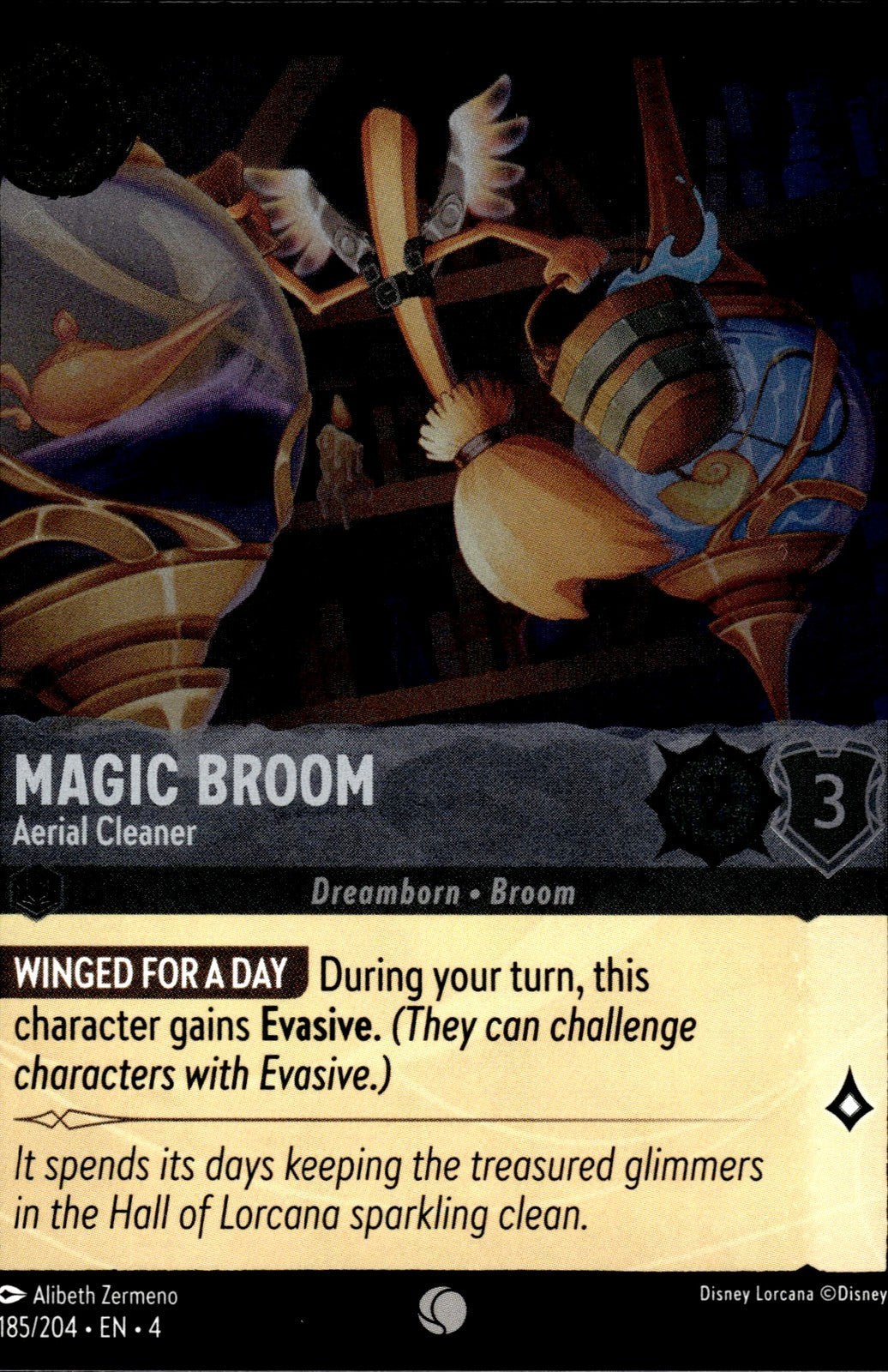 Magic Broom - Aerial Cleaner Cold Foil Common Ursula's Return 185/204 NM