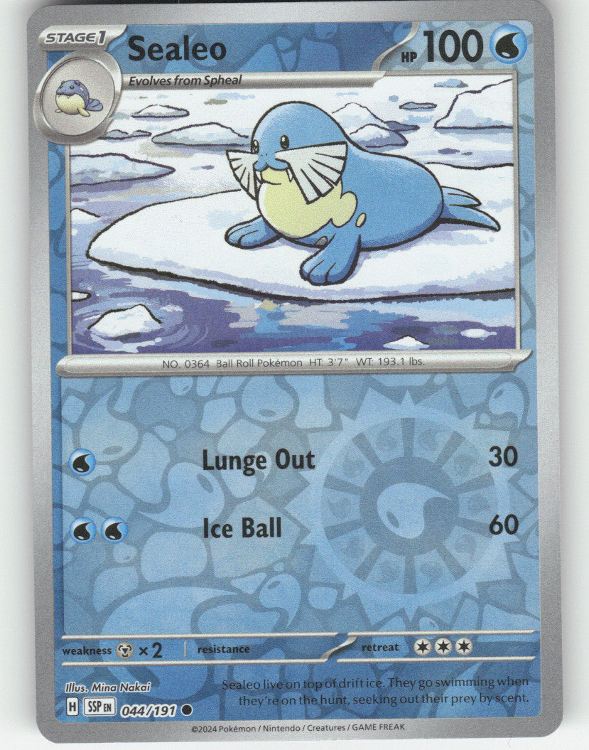 Sealeo Reverse Holo Common SV08: Surging Sparks 044/191 NM