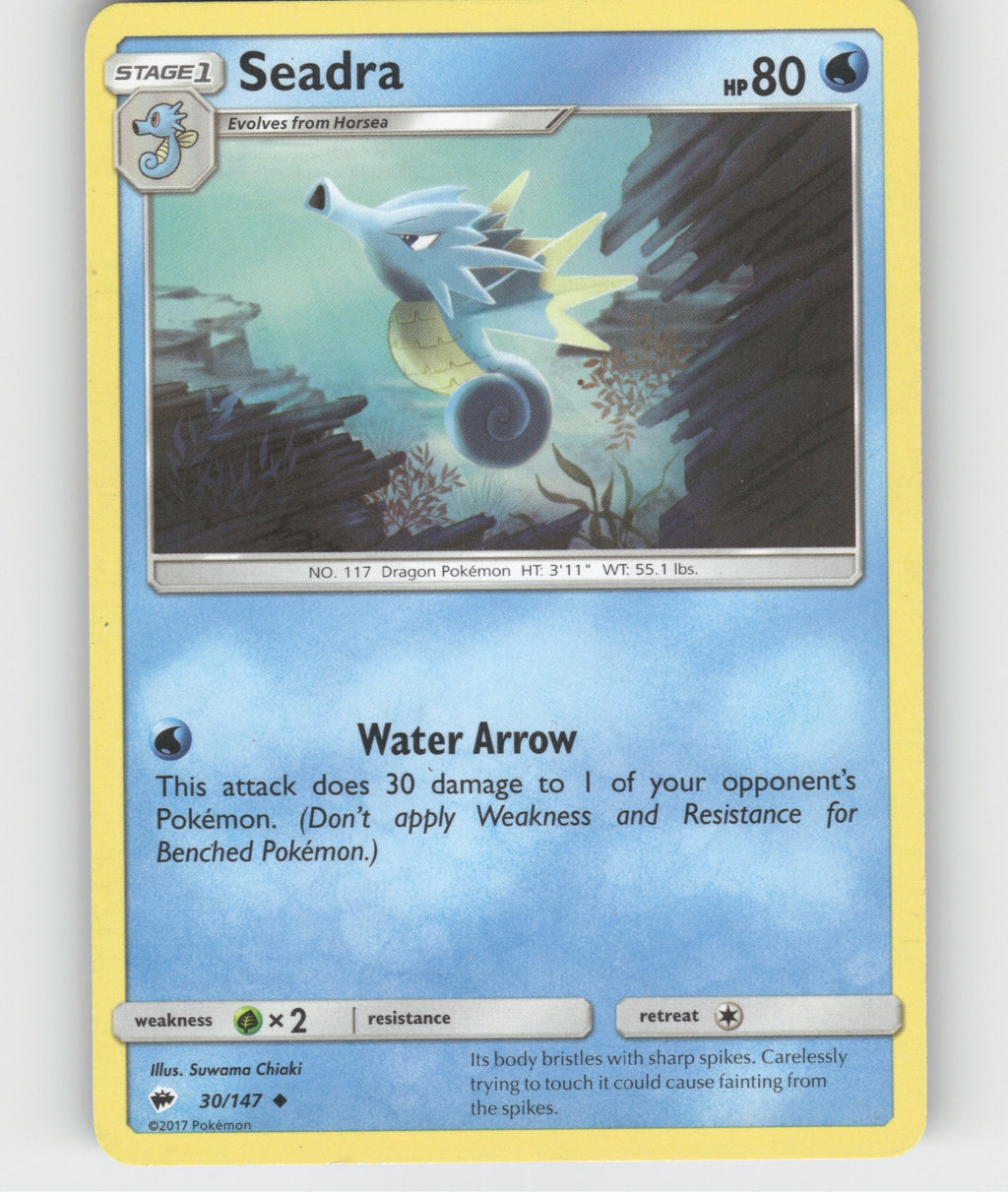 Seadra Uncommon SM - Burning Shadows 30/147 NM