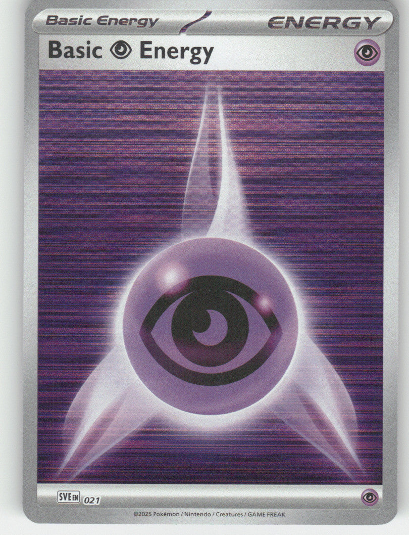 Basic Psychic Energy - Reverse Holo Common SVE: Scarlet & Violet Energies 021 NM