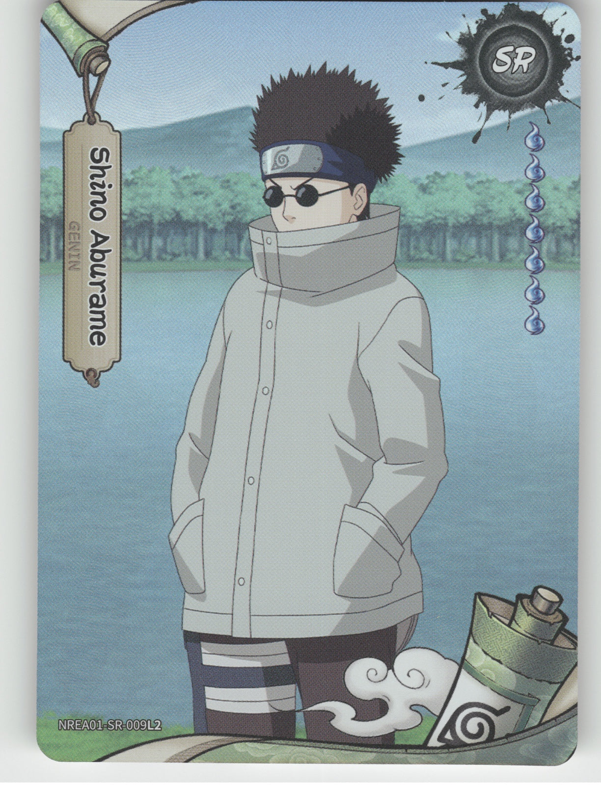 Shino Aburame Base SR Earth Scroll Series 1 009L2 NM front