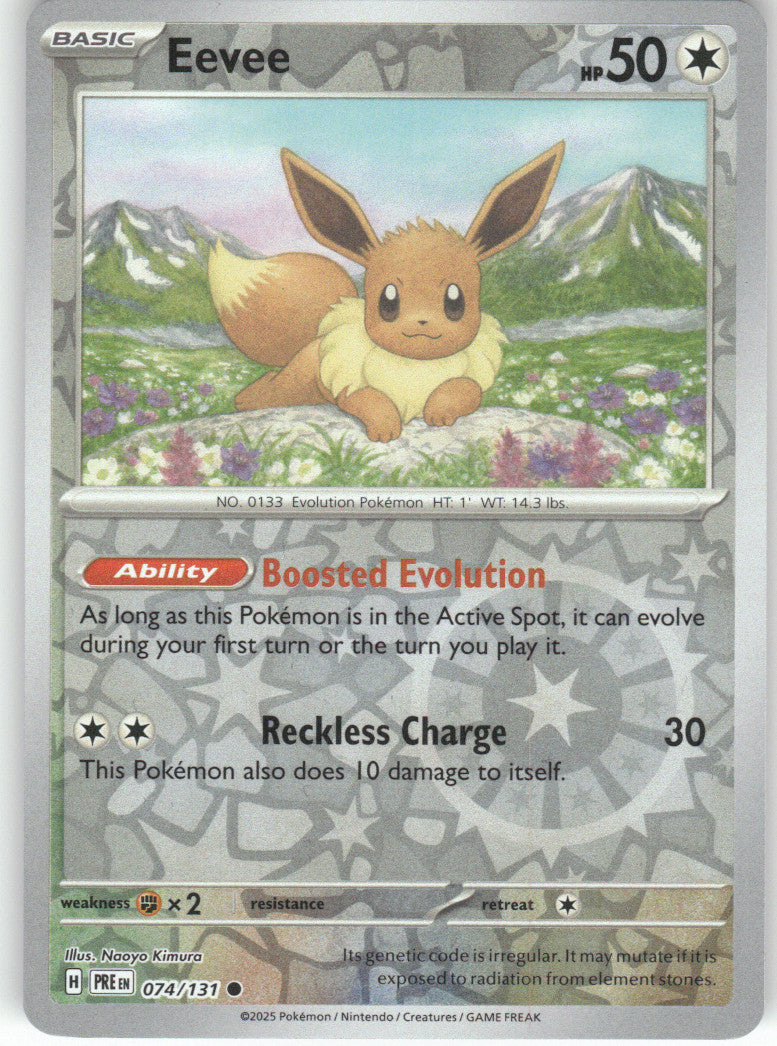 Eevee Reverse Holo Common SV: Prismatic Evolutions 074/131 NM