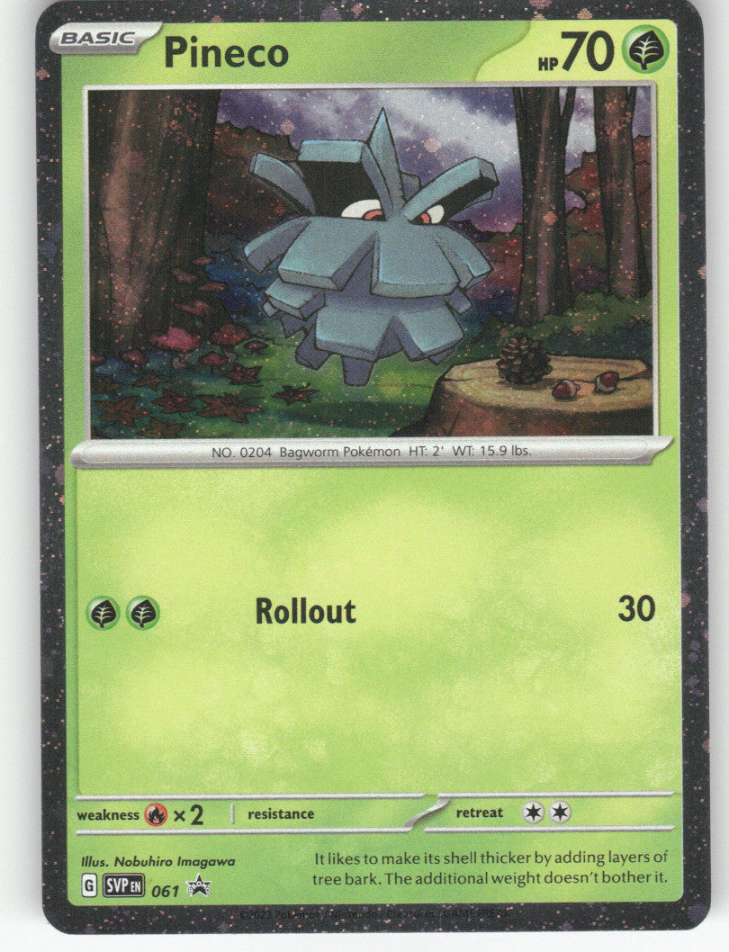 Pineco Holo Promo SV: Scarlet & Violet Promo Cards 061 NM
