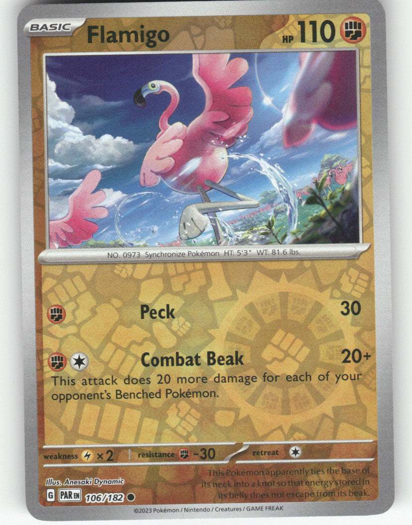 Flamigo Reverse Holo Common SV04: Paradox Rift 106/182 NM