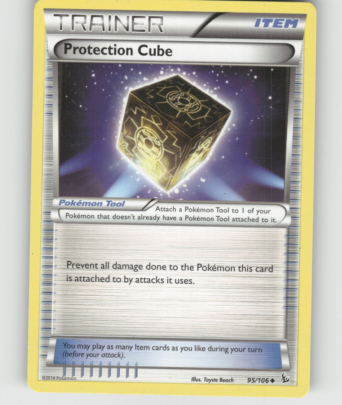Protection Cube Uncommon XY - Flashfire 95/106 NM