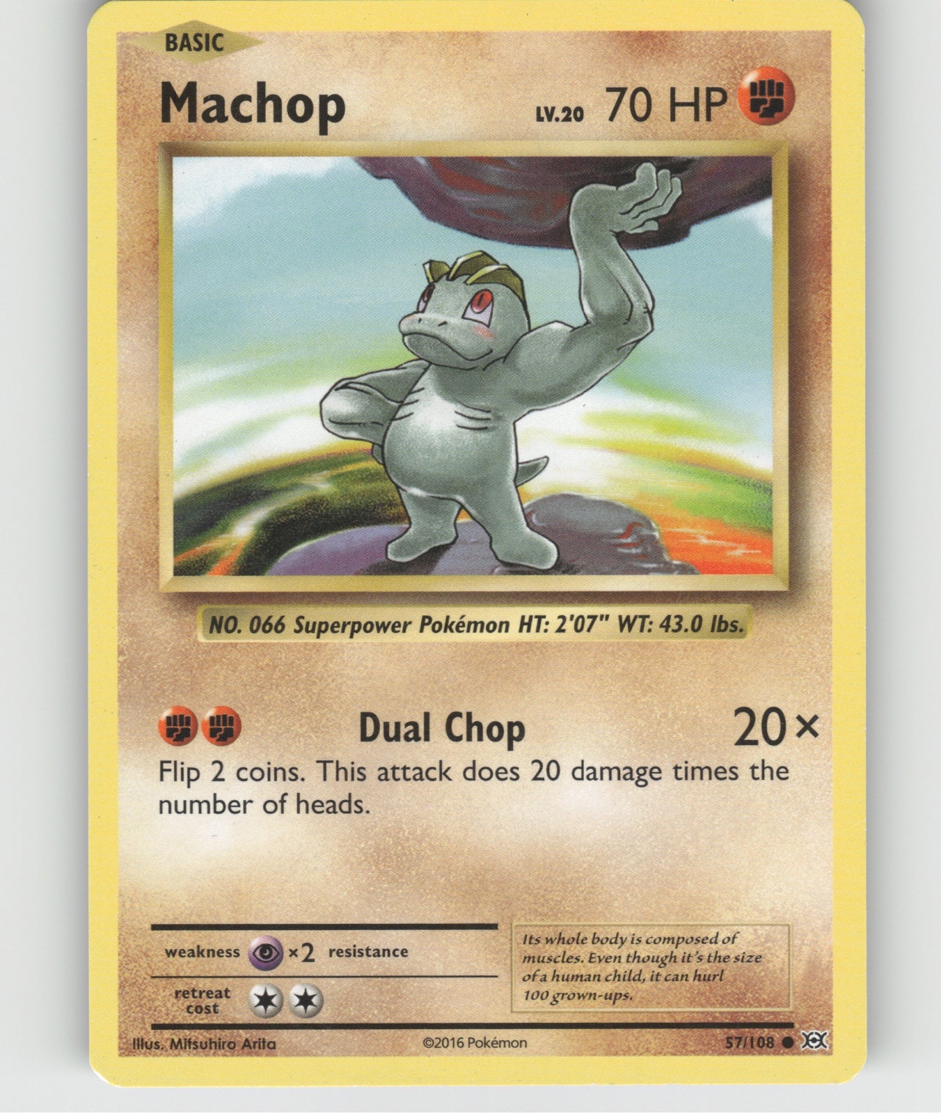 Machop Common XY - Evolutions 57/108 NM
