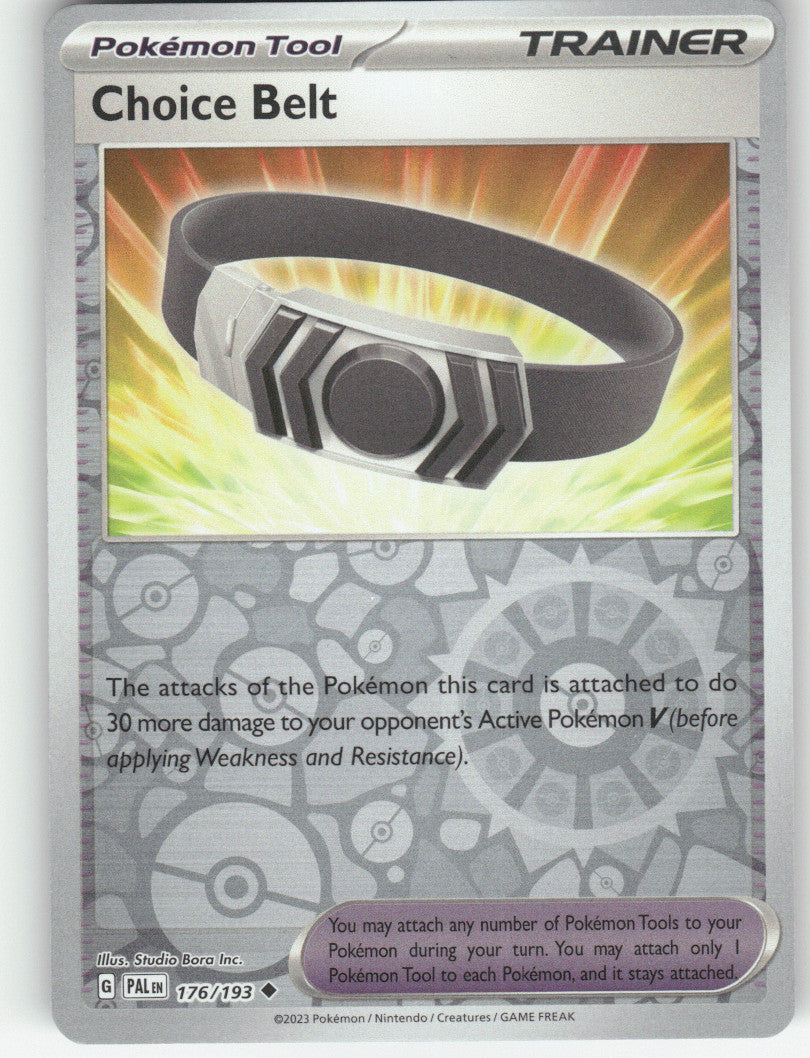 Choice Belt Reverse Holo Uncommon SV02: Paldea Evolved 176/193 NM