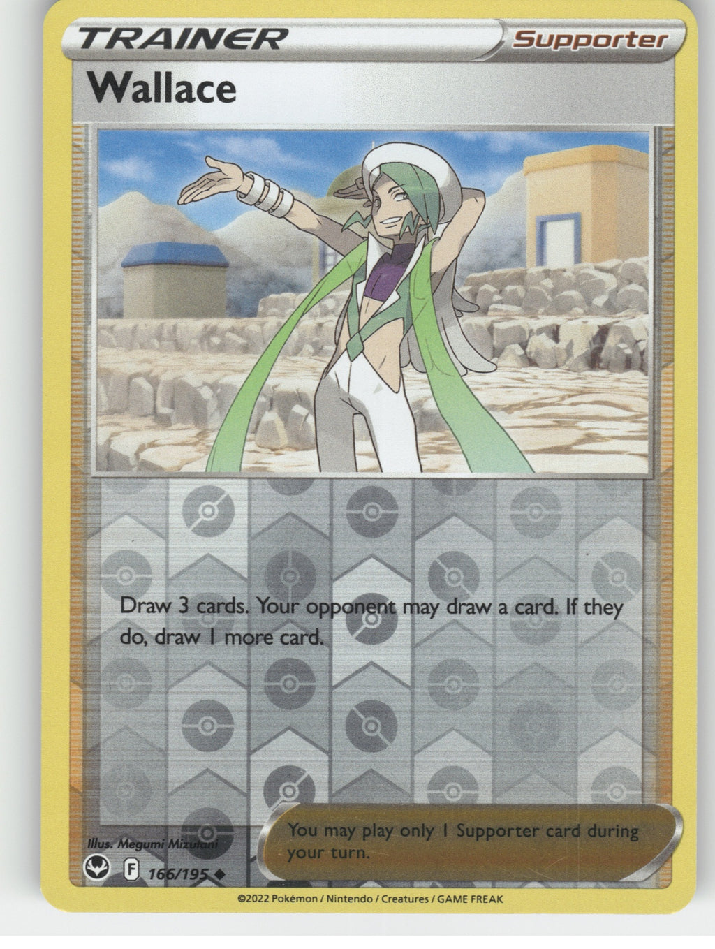 Wallace Reverse Holo Uncommon SWSH12: Silver Tempest 166/195 NM