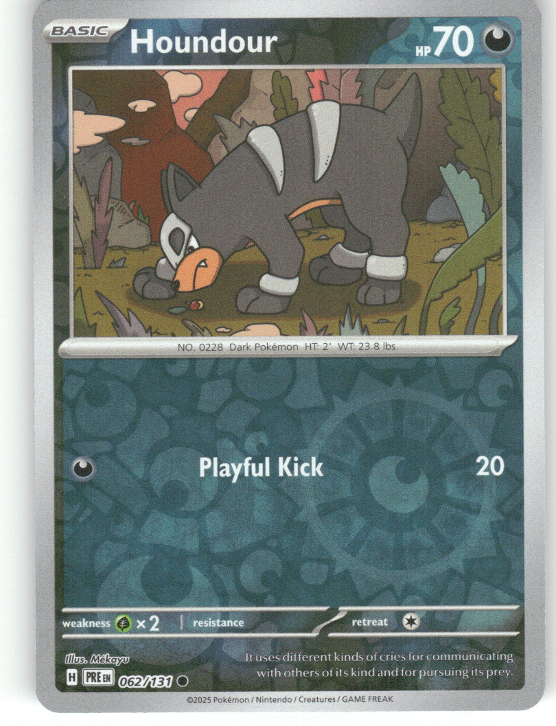 Houndour Reverse Holo Common SV: Prismatic Evolutions 062/131 NM