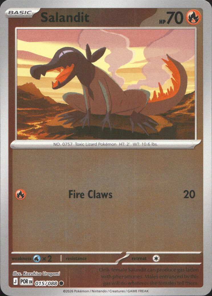 Salandit Reverse Holo Common ME03: Perfect Order 015/088 NM