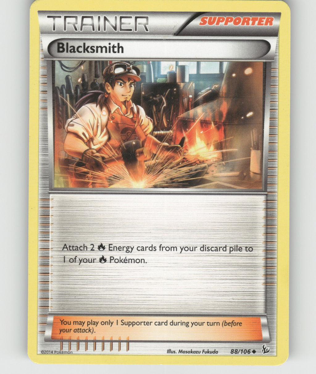 Blacksmith Uncommon XY - Flashfire 88/106 NM