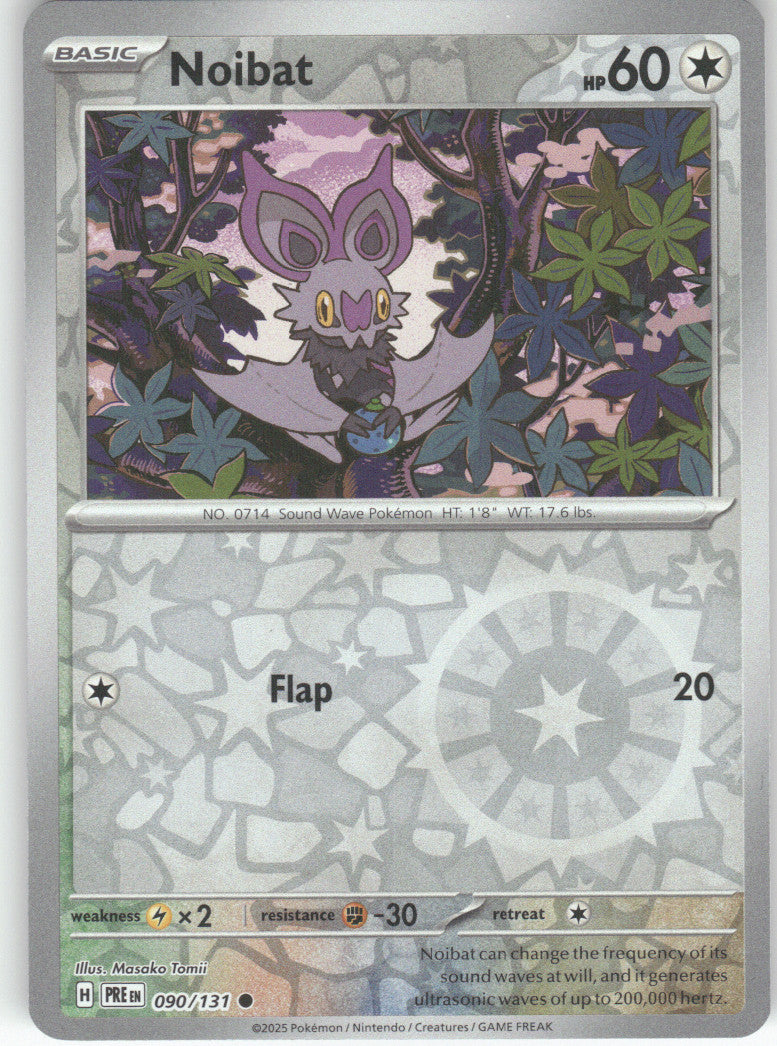 Noibat Reverse Holo Common SV: Prismatic Evolutions 090/131 NM