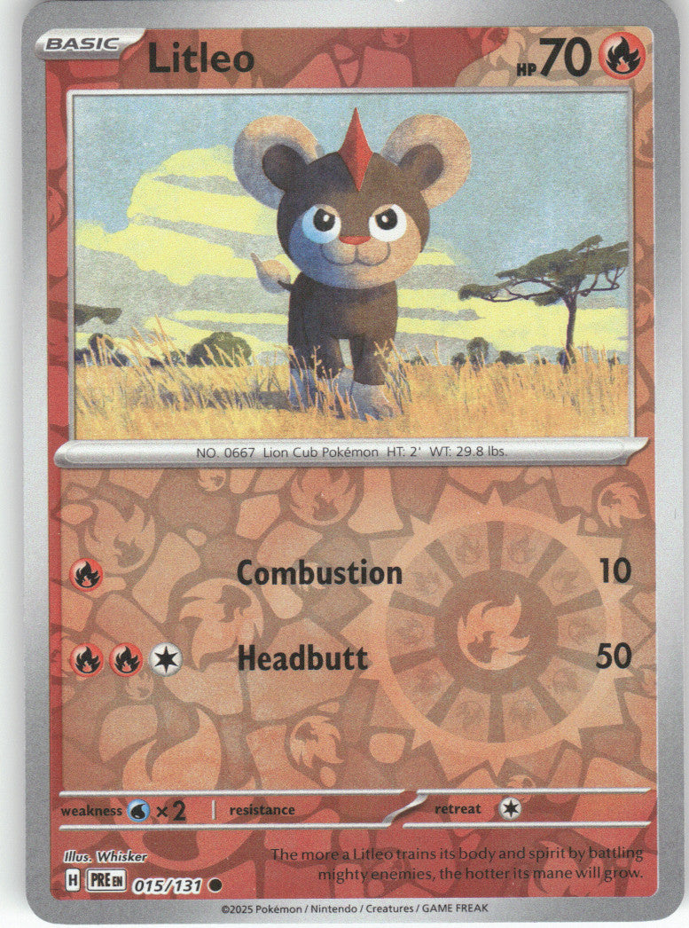 Litleo Reverse Holo Common SV: Prismatic Evolutions 015/131 NM