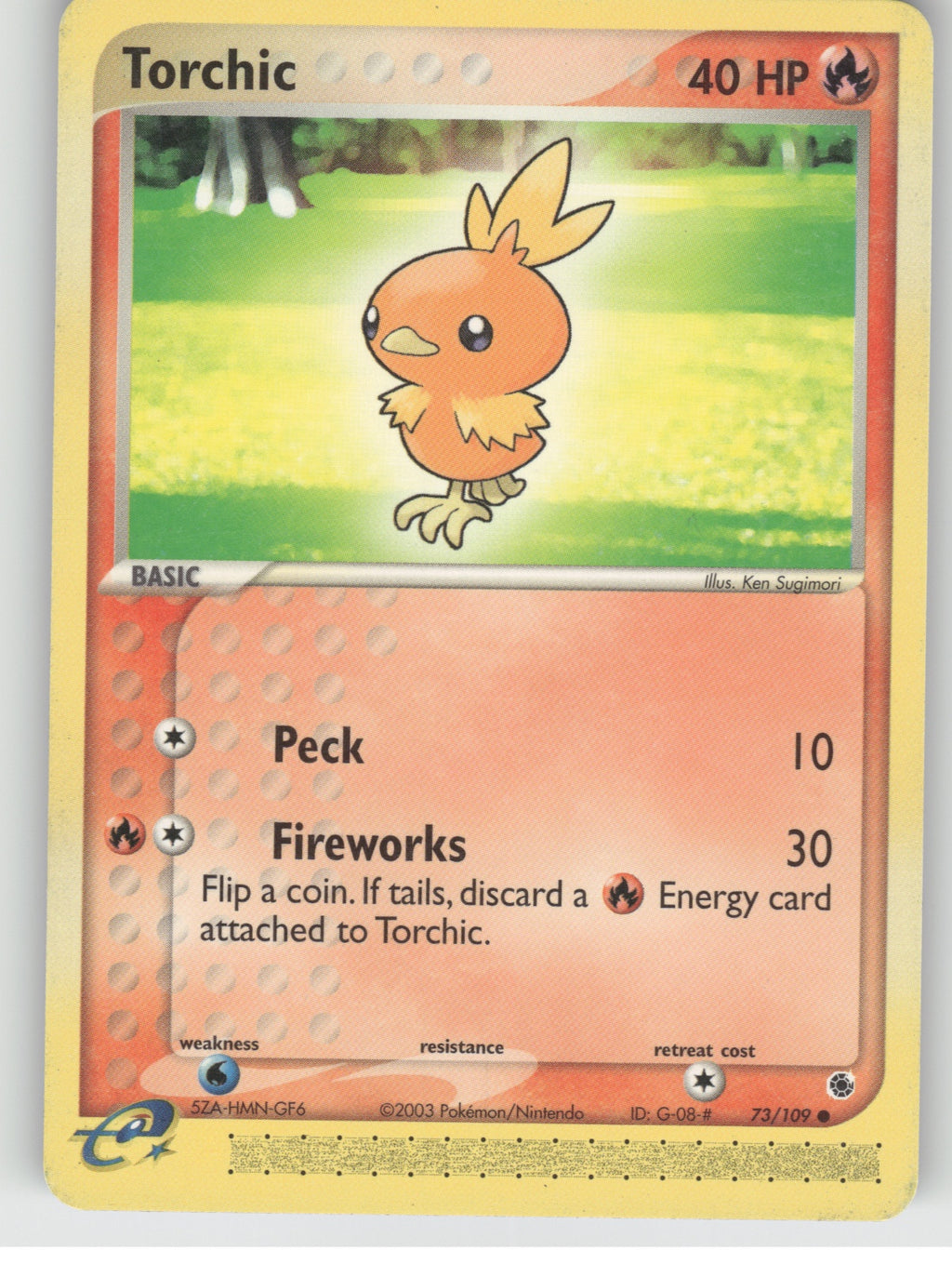 Torchic - Common EX Ruby and Sapphire 73/109 NM