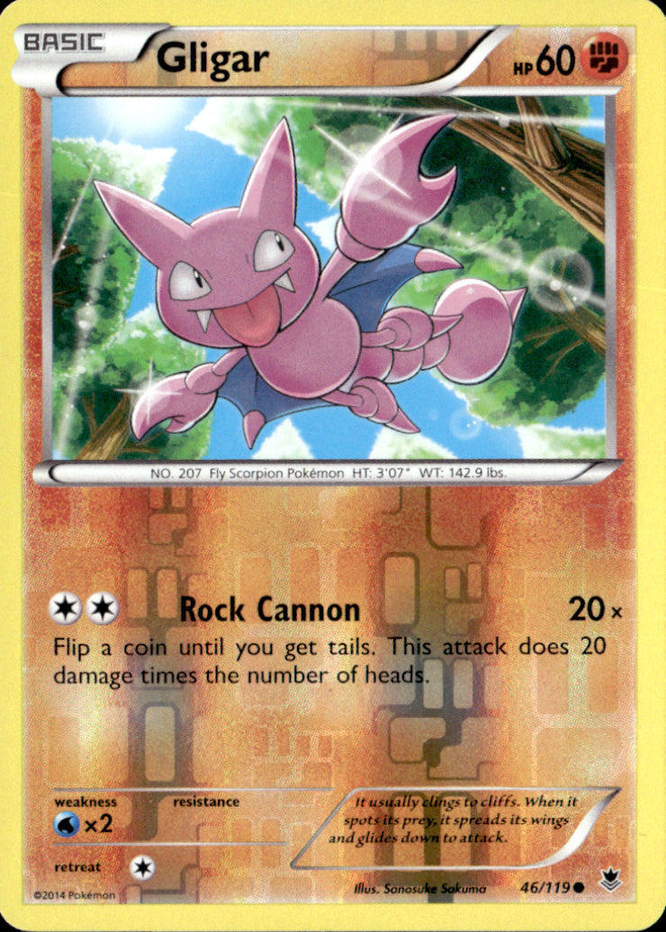 Gligar Reverse Holo Common XY - Phantom Forces 46/119 NM
