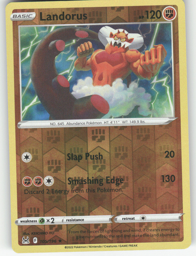 Landorus Reverse Holo Rare SWSH11: Lost Origin 105/196 NM