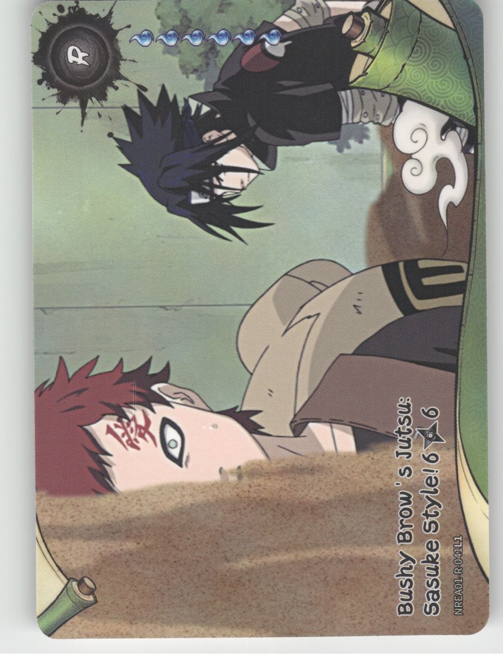 Bushy Brow'S Jutsu: Sasuke Style!\n6/6 Base R Earth Scroll Series 1 041L1 NM front
