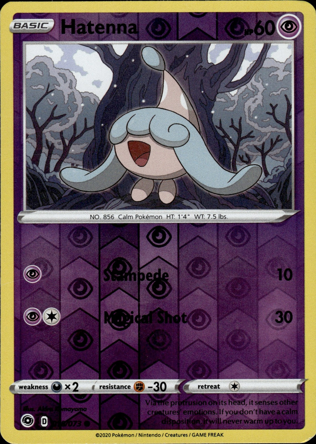 Hatenna Reverse Holo Common Champion's Path 18/73 NM