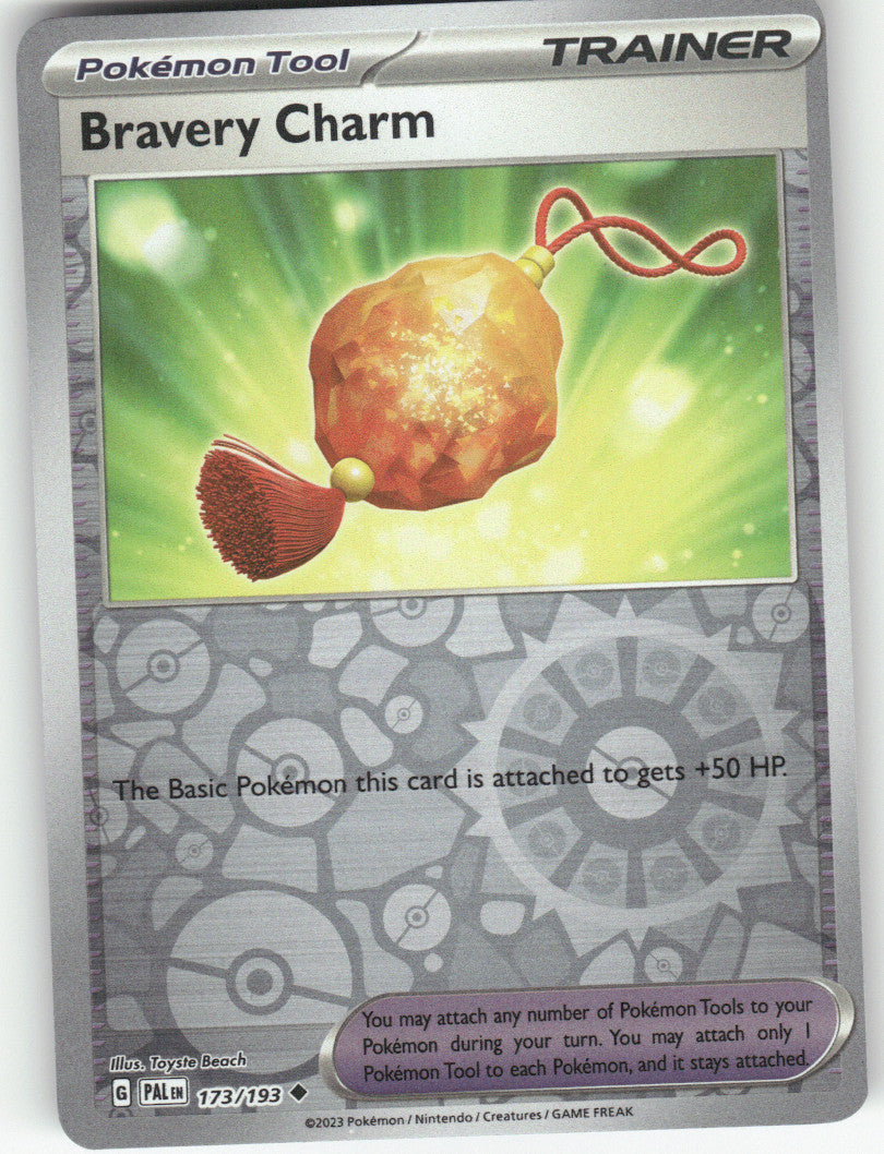 Bravery Charm Reverse Holo Uncommon SV02: Paldea Evolved 173/193 NM