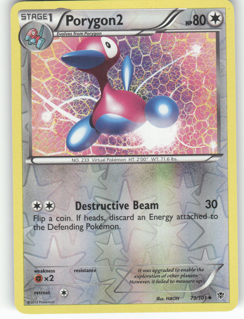 Porygon2 Reverse Holo Uncommon Plasma Blast 73/101 NM
