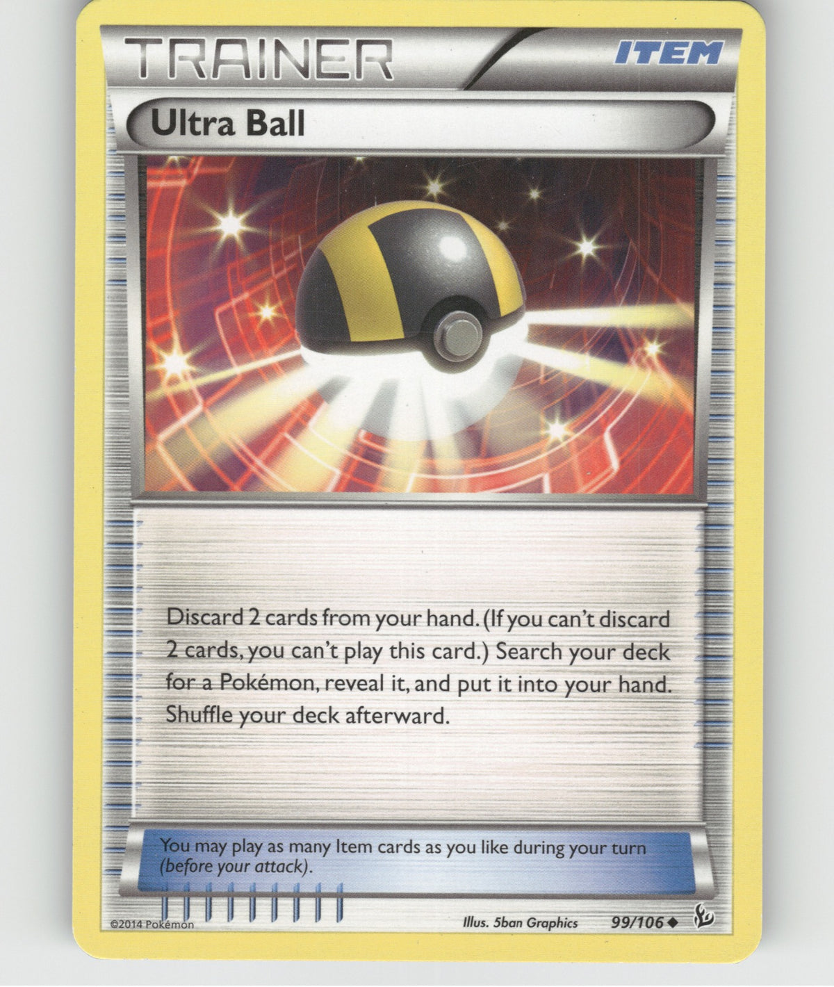 Ultra Ball Uncommon XY - Flashfire 99/106 NM