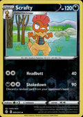 Scrafty Reverse Holo Uncommon SWSH07: Evolving Skies 099/203 NM