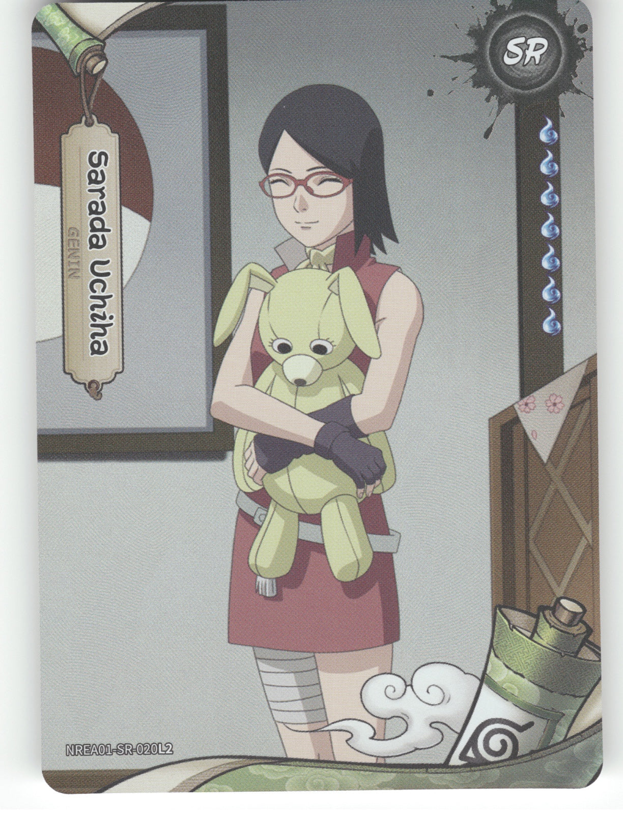 Sarada Uchiha Base SR Earth Scroll Series 1 020L2 NM front