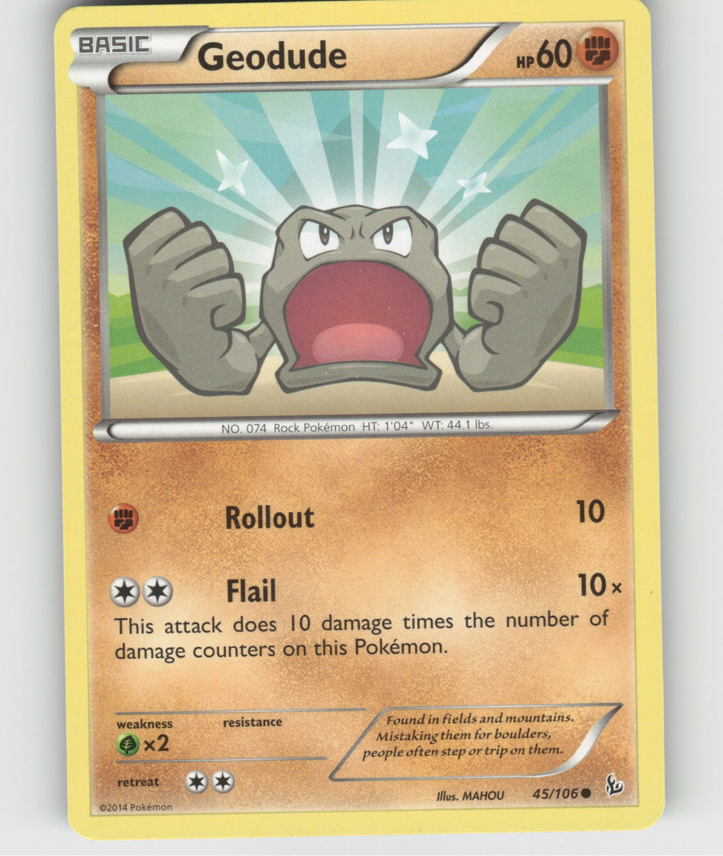 Geodude Common XY - Flashfire 45/106 NM